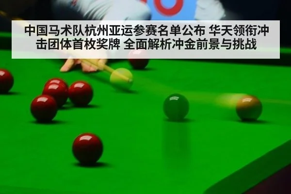 中国马术队杭州亚运参赛名单公布 华天领衔冲击团体首枚奖牌 全面解析冲金前景与挑战